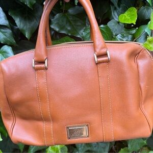 Moschino Tan Satchel Bag